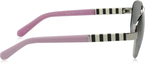 Vista 3 de Kate Spade New York Lentes de sol Dalia Aviator para mujer Gradiente plateado y gris