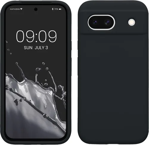 Vista 318 de kwmobile Funda Compatible con Google Pixel 6 Pro - Funda de Teléfono de Silicona TPU con Acabado Suave - Azul Caribe