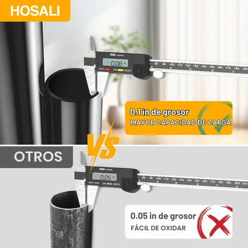 Vista 4 de HOSALI Cilindro de elevación de gas para silla de oficina de 2.5 pulgadas, piezas de repuesto para silla de oficina, cilindro de elevación de gas