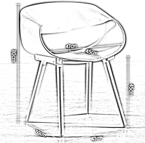 Vista 2 de Sillas de comedor de cocina Silla de plástico de ocio moderno Silla de respaldo de patas de madera (color caqui)