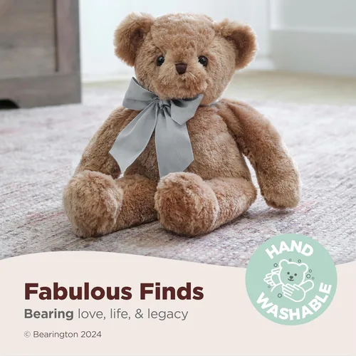 Vista 3 de Bearington Gus Animal y oso de peluche de 18 pulgadas, animal de peluche, verde