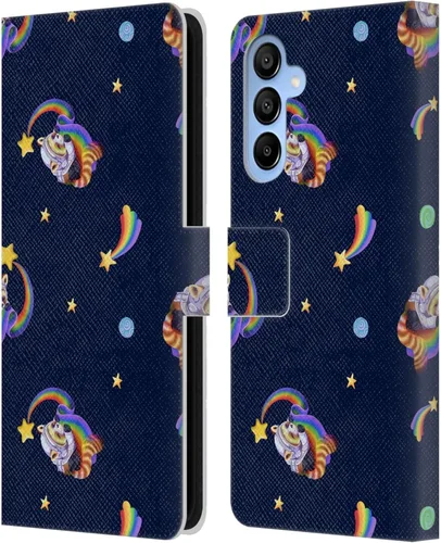 Vista 95 de Head Case Designs Officially Licensed Carla Morrow Colorful Space Dice Patterns Leather Wallet Case Compatible with Samsung Galaxy A07 4G