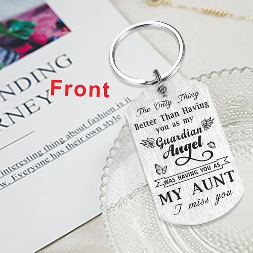 Vista 4 de Laluminter Regalos conmemorativos para hombres y mujeres, llavero de regalo de condolencias, adornos de recuerdo en memoria de seres queridos