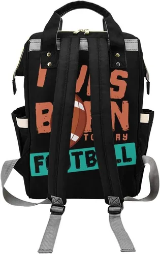 Vista 2 de Bolsas de pañales de flores impresas Mochila con nombre Bolso de bebé personalizado Bolsa de pañales de enfermería Regalos, Personalizado 4