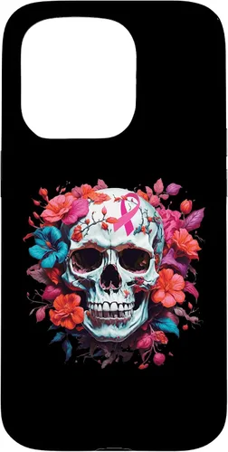 Vista 14 de Breast Cancer Skull Shirt For Women Sugar Skull Pink Ribbon Case for iPhone 16