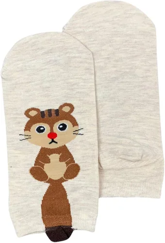 Vista 9 de Everything Socks - Calcetines de animales para mujeres hombres niñas adolescentes y niños paquete de 5 incluye gato Calico zorro panda rojo