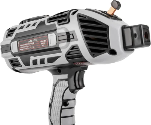 Vista 3 de Máquina de soldadura de mano, pistola de soldadura de arco portátil, kit de máquina soldadora eléctrica con caja de herramientas, máquina