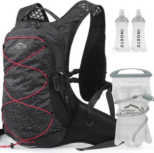 Vista 15 de IX INOXTO Hydration Pack Backpack, Lightweight Water Backpack with 2L Hydration Bladder Daypack for Men Women,Running Hydration Vest for Trail