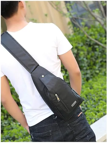 Vista 8 de Mochila tipo bandolera bandolera bandolera para el pecho, bolsa de hombro, pequeña mochila casual para mujeres y hombres, senderismo