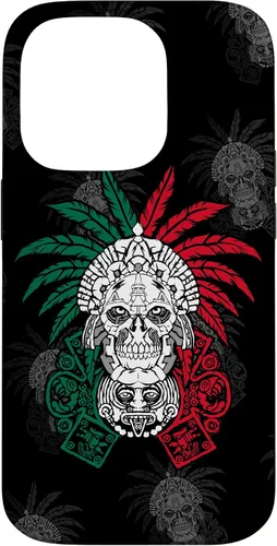 Vista 17 de Aztec Warrior Skull - Funda para iPhone 17, diseño de antepasados mexicanos