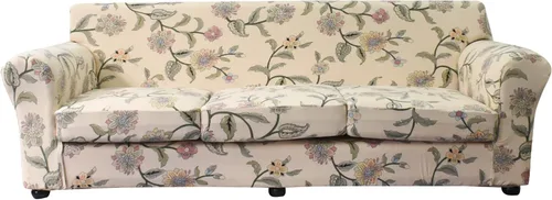 Vista 44 de KRFOONN - 2 piezas de fundas para sillas con diseño impreso, fundas para sofá, fundas para sofá cama, fundas lavables para sillones, fundas