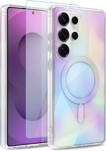 Vista 25 de Funda magnética para Google Pixel 10 Pro XL [compatible con Magsafe] [bonito diseño fluorescente de moda] a prueba de golpes, delgada, translúcida