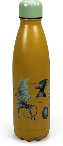 Vista 8 de Half Moon Bay Botella de agua Botella de agua Hufflepuff de Harry Potter con popote Botella de bebidas Botellas de agua para niños con popote