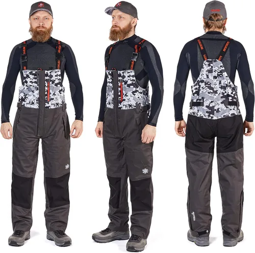 Vista 9 de NORFIN Pro Dry 3 - Babero impermeable aislado y transpirable, resistente al viento