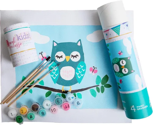 Vista 15 de Pink Picasso Kits de pintura por números para niños de 8 a 12 años Kit de manualidades para niños principiantes de bricolaje, pintura acrílica