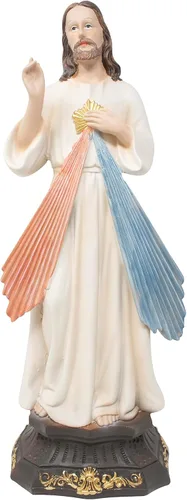 Vista 3 de DVDMATINEMOVIES - Estatua de resina de la Divina Misericordia, varios tamaños, material de resina, estatua de Divina Misericordia, decoración