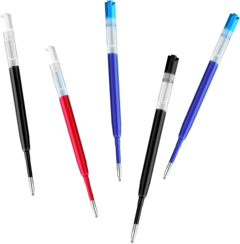 Vista 7 de DunBong G2 - Recambios de tinta de gel, para bolígrafos de gel retráctiles, bolígrafos de tinta de gel, punta fina de 0.020 in, paquete de 5 (negro)