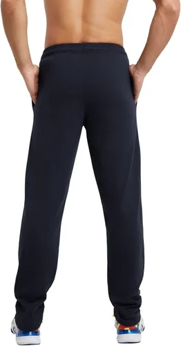 Vista 2 de Champion Powerblend - Pantalones deportivos de forro polar para hombre, pantalones deportivos con parte inferior abierta para hombre