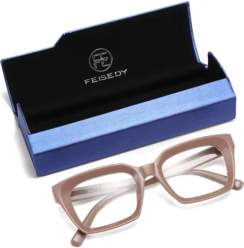 Vista 7 de FEISEDY B2461 - Gafas cuadradas clásicas sin receta para mujer