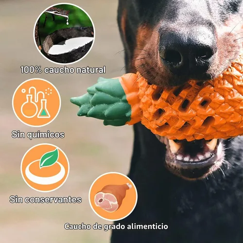Vista 5 de Juguetes Pequeños para Perros - Piña, Juguetes Resistentes e Indestructibles para Perros Masticadores Agresivos