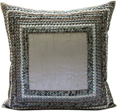 Vista 9 de The HomeCentric Funda de almohada con cremallera, funda de almohada azul aguamarina, funda de almohada moderna con bordes, fundas de almohada de 12