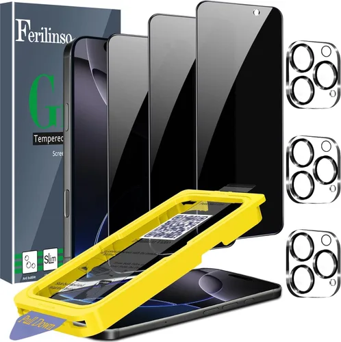 Vista 14 de Ferilinso Screen Protector for Samsung Galaxy Z Fold 8, Tempered Glass Back 3 Pack, 9H+ Hardness, Military-Grade Shatterproof, Case Friendly, Easy