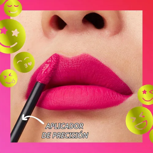Vista 7 de Maybelline Super Stay Matte Ink Liquid Lip Color, colección de labiales Moodmakers, larga duración, maquillaje de labios a prueba de transferencia