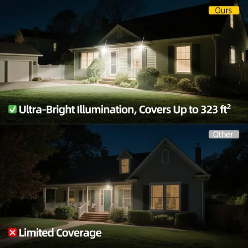 Vista 3 de WeDo Luz de Inundación LED de 30W para Exteriores – Luz de Seguridad Impermeable IP65 con Enchufe y Cable de EE.UU., Luz Diurna de 6500K Sin