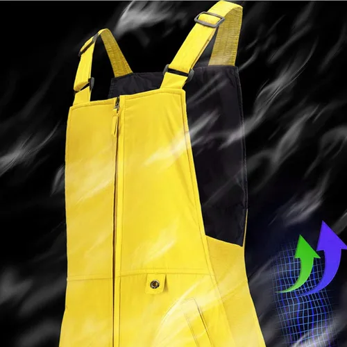 Vista 11 de Baberos de nieve para mujer, impermeables, aislados, para esquí, snowboard, invierno, cálidos, overoles, trajes de nieve Ripstop