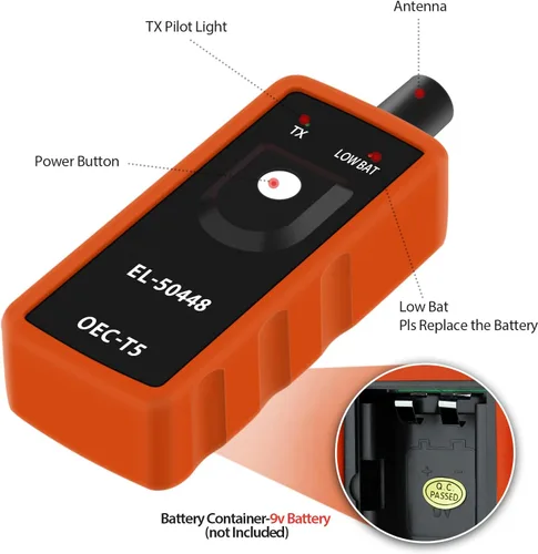 Vista 6 de JDIAG EL-50448 Herramienta de restablecimiento TPMS para el sistema de monitoreo de presión de neumáticos automático de GM, sensor de activación