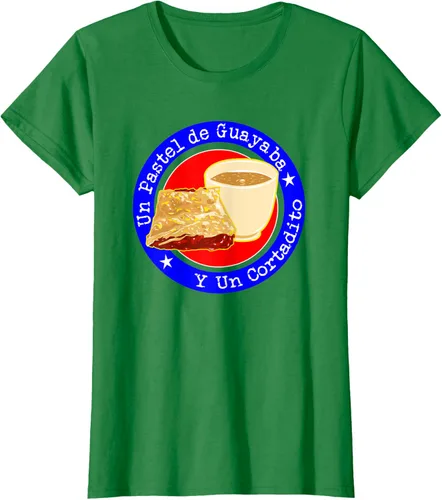 Vista 25 de Divertido desayuno cubano café guayaba guayaba café camiseta Negro