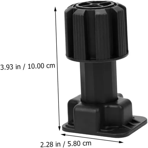 Vista 8 de OSALADI Patas de sofá ajustables para gabinete, patas de sofá, patas de mesa de metal, patas de silla, patas ajustables para muebles, almohadillas