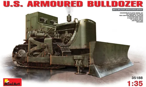 Vista 13 de MiniArt Modelos US Blindado Bulldozer Modelo Kit (escala 1:35)