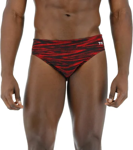 Vista 34 de TYR Men's Durafast Elite Racer Brief Swimsuit Negro