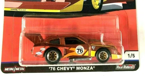 Vista 2 de DieCast Hotwheels Car Culture Silhouettes '76 Chevy Monza 1/5 (rojo)