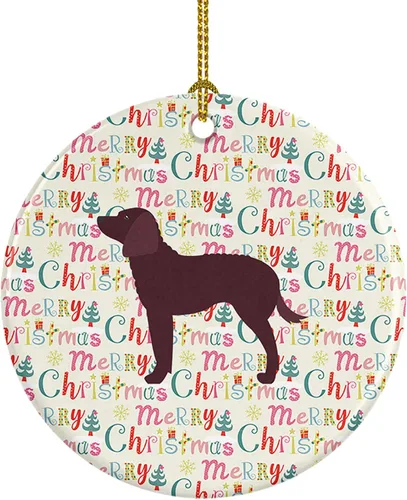 Vista 36 de Caroline's Treasures Affenpinscher - Adorno de cerámica con texto en inglés "Merry Christmas", multicolor para colgar en el árbol de Navidad