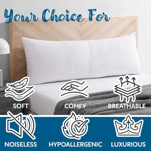 Vista 8 de Guardmax Protector de almohada de algodón de rizo con cremallera, tamaño estándar, paquete de 2 unidades, 100% impermeable, a prueba de chinches, a