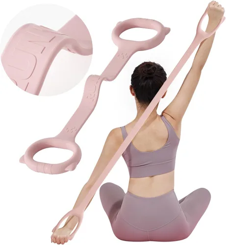 Vista 11 de Figure 8 Workout Resistance Band - 3 Elasticities Optional 20 30 40lb, Thicker Durable Arm Back Shoulder Exercise Elastic Rope Yoga Straps Pilates