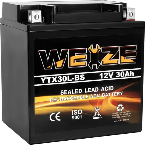 Vista 13 de Weize YTX4L-BS - Batería de motocicleta sellada recargable de alto rendimiento compatible con Polaris Scrambler, Sportsman 90, Honda Scooters NQ50