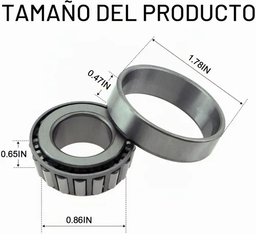 Vista 4 de MAXFAVOR 6 unidades de cojinete de rueda delantera y conjunto de cubo para Ford E-100 Econoline/E-100 Econoline Club Wagon 1975 1976 1977 1978 1979