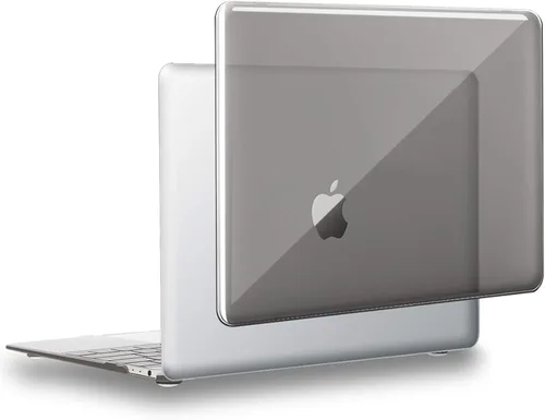 Vista 9 de UESWILL Compatible con carcasa rígida transparente brillante para MacBook Air de 11 pulgadas, modelo A1370 A1465, color negro