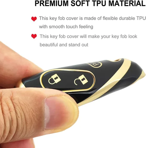 Vista 5 de Funda para llavero Honda con llavero de TPU suave para llave de automóvil, compatible con Honda Accord/Civic/CR-V/Fit/Odyssey/Pilot/Ridgeline/CR-Z