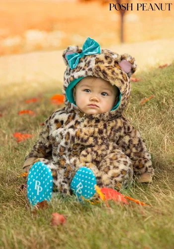 Vista 5 de Posh Peanut - Disfraz de leopardo de lana para bebé