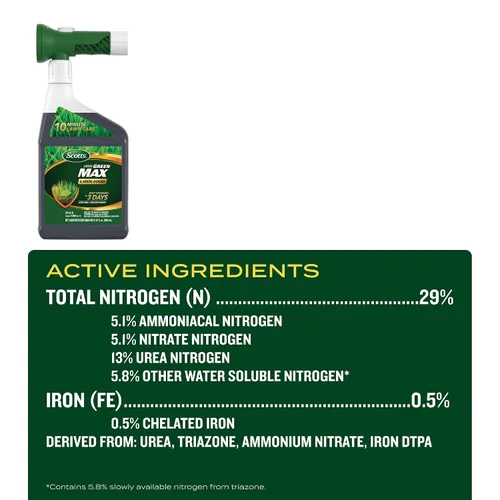 Vista 11 de Scotts Liquid Green Max - Alimento para césped, 32 onzas líquidas, repuesto (paquete de 6)
