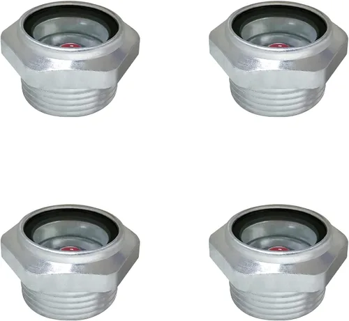 Vista 7 de Vista de compresor de aire, 1 pulgada, NPT macho aleación de aluminio hexagonal, aceite para ventana, medidor de nivel de líquido para compresor