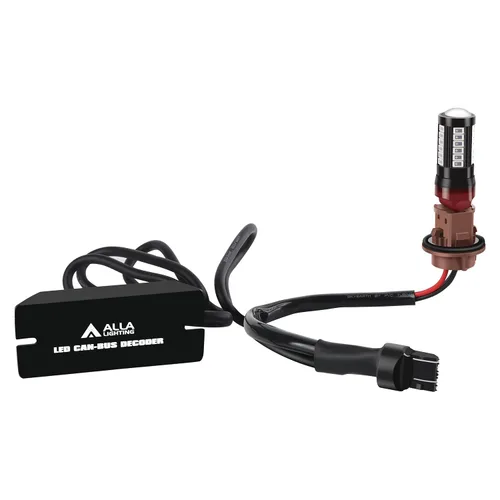 Vista 6 de Alla Lighting Decodificadores LED para antiparpadeo Fix Luces de señal de giro Bombillas Hyper Flash Resistor Adaptador Arnés Kits/Fix Error Free
