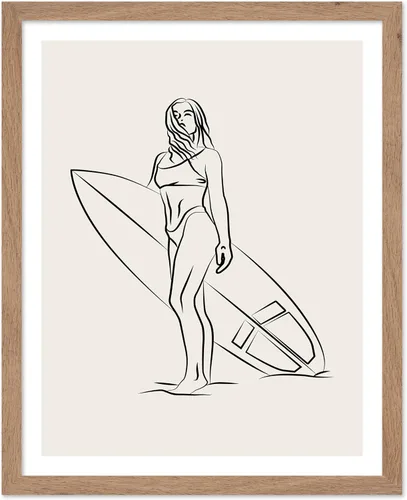 Vista 30 de Poster Master Swan Floaty Poster - Retro Woman Print - Pool Art - Swimming Illustration - Line Sketch - Abstract Design - Chic Boho Decor - Great
