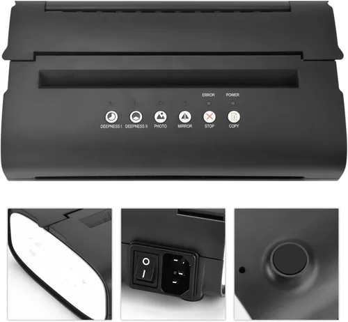 Vista 2 de Tattoo Printer Stencil Transfer Machine 10 Sheets Paper Thermal Maker Line Drawing Print Copier
