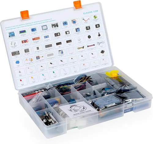 Vista 5 de Kit inicial completo para Arduino Uno R3 con tutorial (63 artículos) de Elegoo