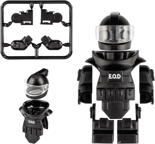 Vista 3 de Figuras de Soldados de Juguete de 4 Colores Traje de Desactivación de Bombas Armadura Traje E.O.D Juguetes Equipo Militar Minifigura Personalizada